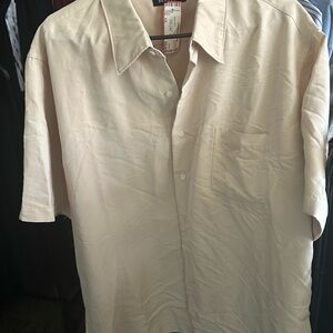 Classic Beige Short Sleeve Shirt